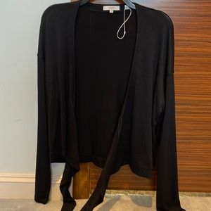 Vince Black Wraparound top